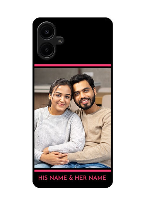 Galaxy F06 Custom Glass Phone Case - With Add Text Design