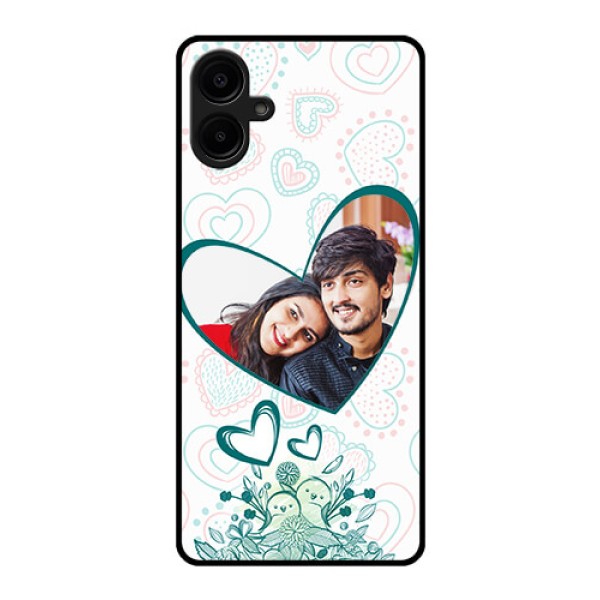 Galaxy F06 Custom Glass Phone Case - Premium Couple Design Galaxy F06 Custom Glass Phone Case - Premium Couple Design