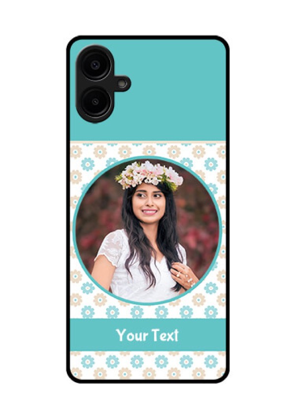 Galaxy F06 Custom Glass Phone Case - Beautiful Flowers Design