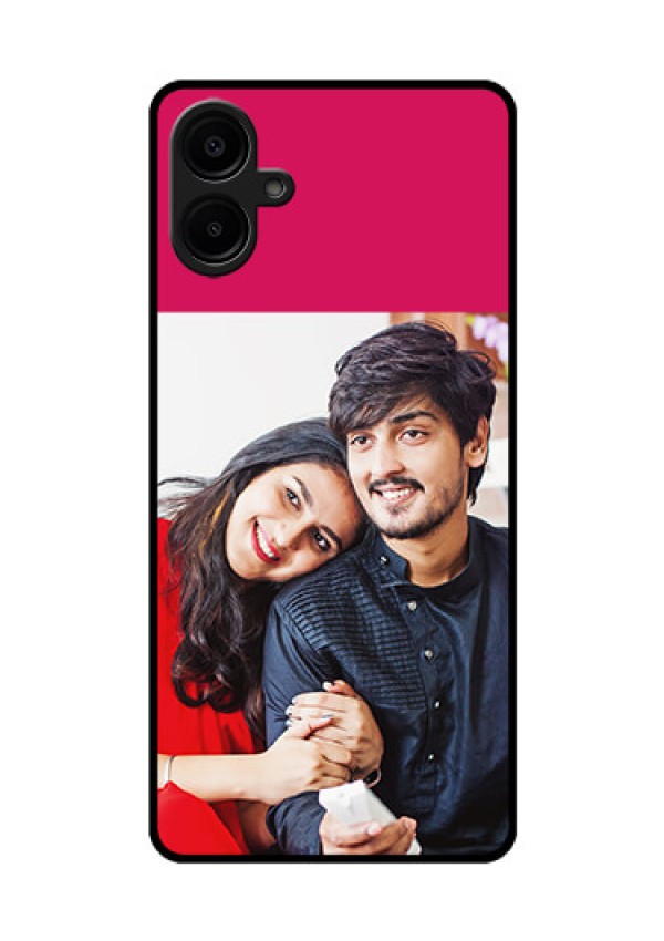 Galaxy F06 Custom Glass Phone Case - Anniversary Cover Design