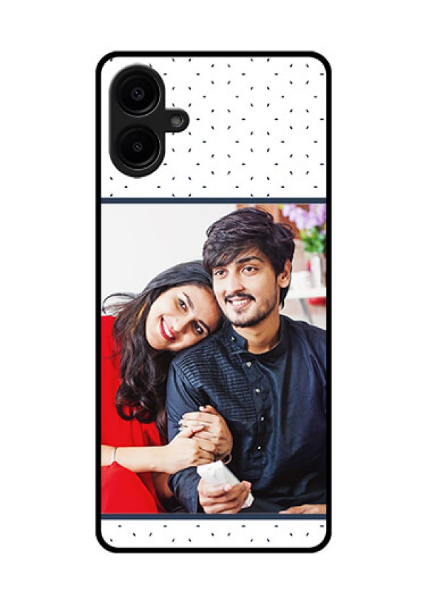 Galaxy F06 Custom Glass Phone Case - Premium Dot Design
