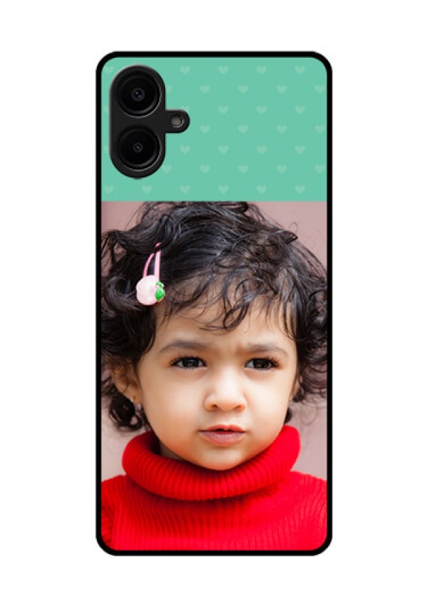 Galaxy F06 Custom Glass Phone Case - Lovers Picture Design