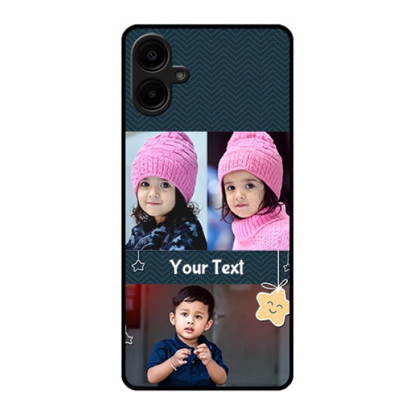 Galaxy F06 Custom Glass Phone Case - Hanging Stars Design