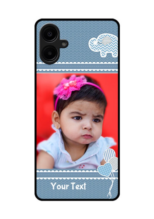 Galaxy F06 Custom Glass Phone Case - With Kids Pattern Design