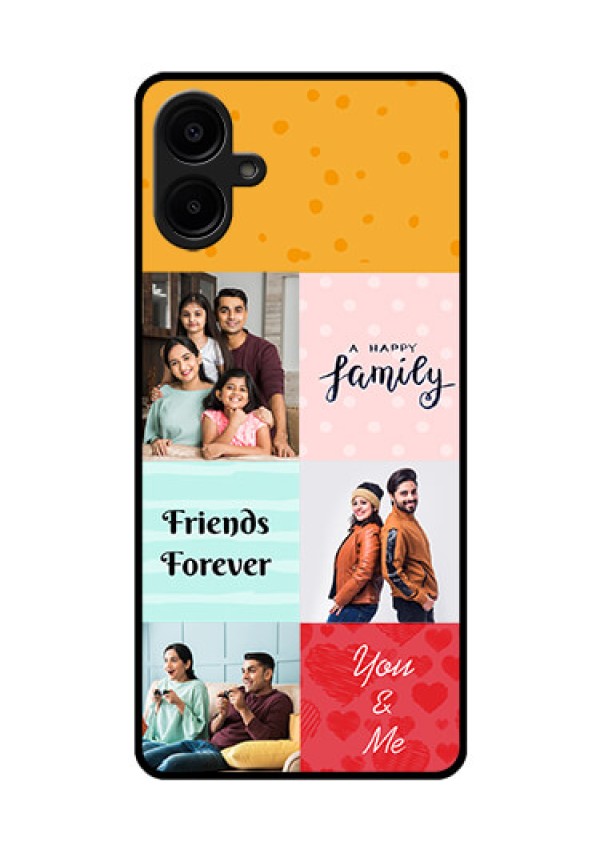 Galaxy F06 Custom Glass Phone Case - Images With Quotes Design