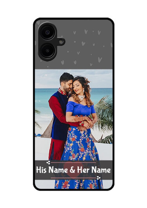 Galaxy F06 Custom Glass Phone Case - Buy Love Design With Photo Online