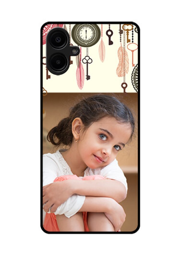 Galaxy F06 Custom Glass Phone Case - Boho Style Design