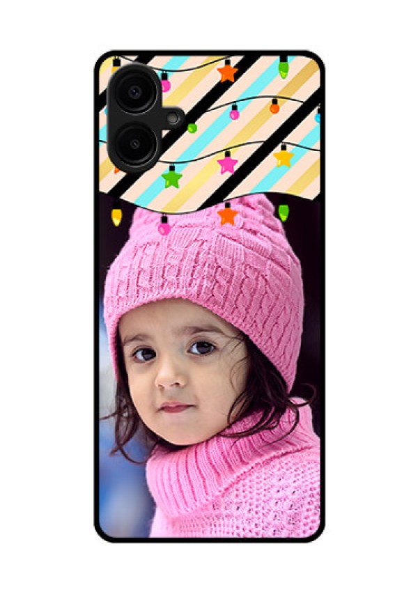Galaxy F06 Custom Glass Phone Case - Lights Hanging Design