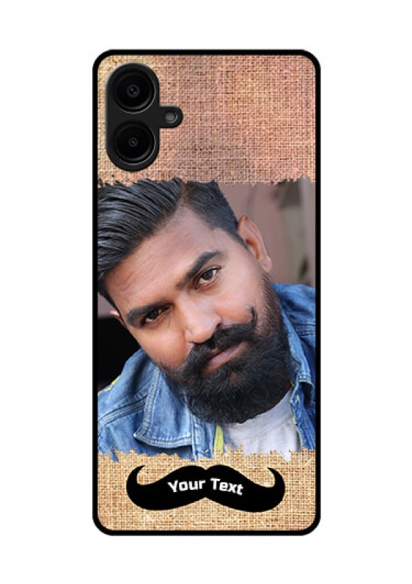 Galaxy F06 Custom Glass Phone Case - With Texture Design