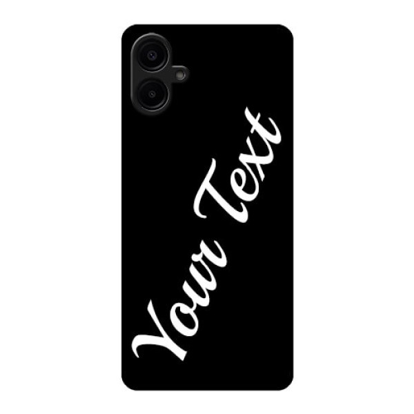 Galaxy F06 Custom Glass Phone Case - With Your Name Design