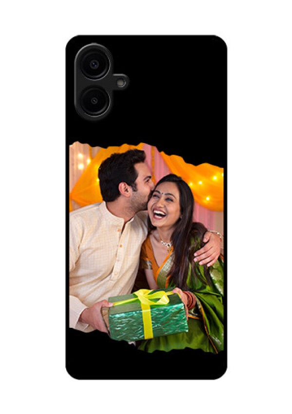 Galaxy F06 Custom Glass Phone Case - Tear - Off Design