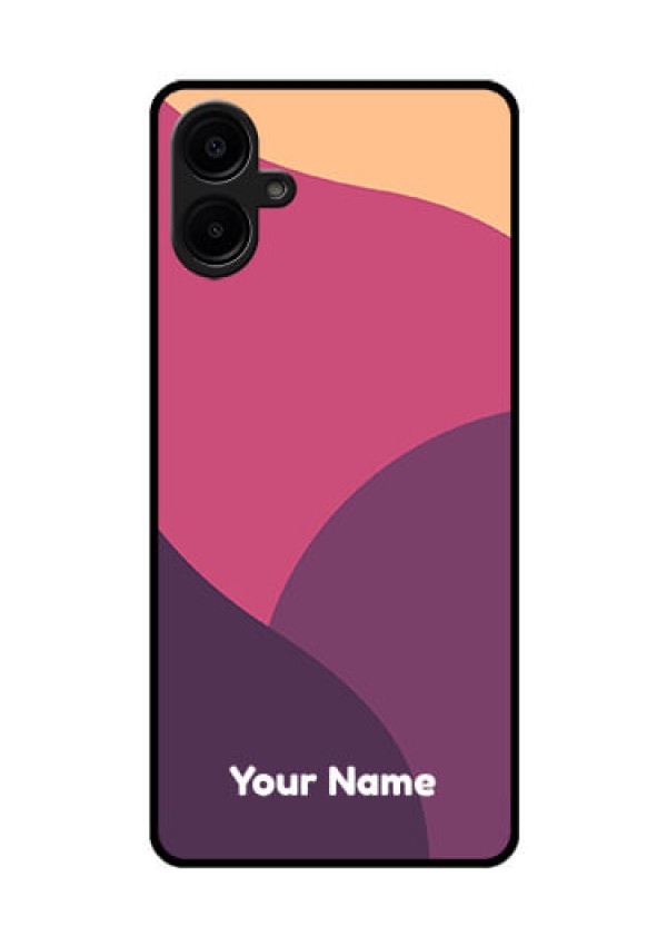 Galaxy F06 Custom Glass Phone Case - Mixed Multi - Colour Abstract Art Design