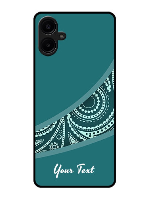Custom Galaxy F06 Custom Glass Phone Case - Semi Visible Floral Design