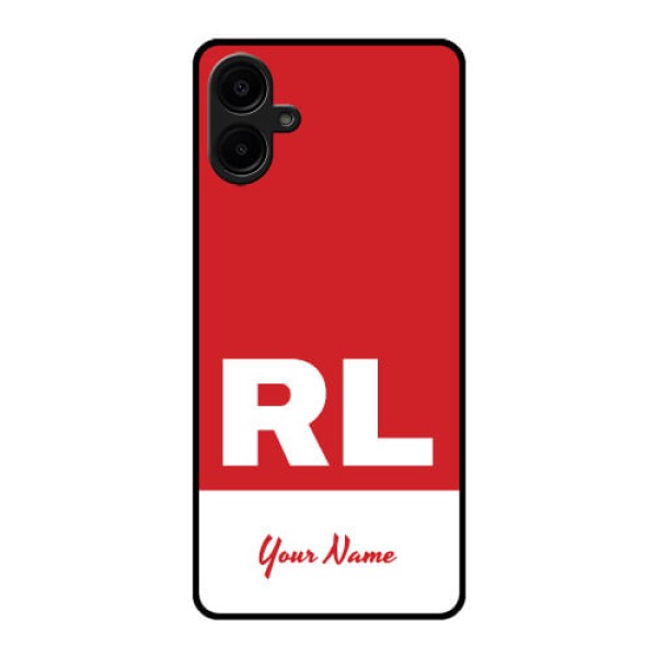 Galaxy F06 Custom Glass Phone Case - Dual Tone Custom Text Design Galaxy F06 Custom Glass Phone Case - Dual Tone Custom Text Design