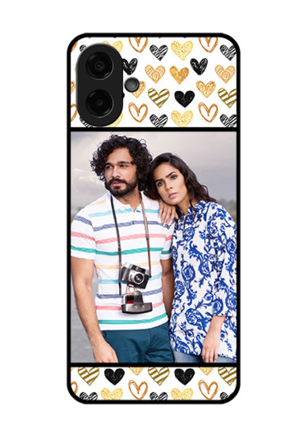 Samsung Galaxy F07 Custom Glass Phone Case - Love Symbol Design