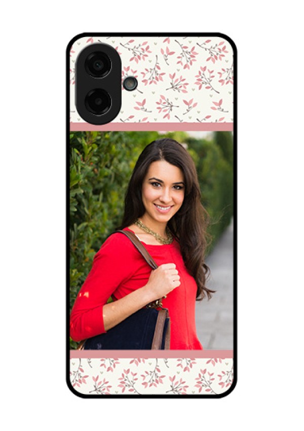 Samsung Galaxy F07 Custom Glass Phone Case - Stunning Floral Design