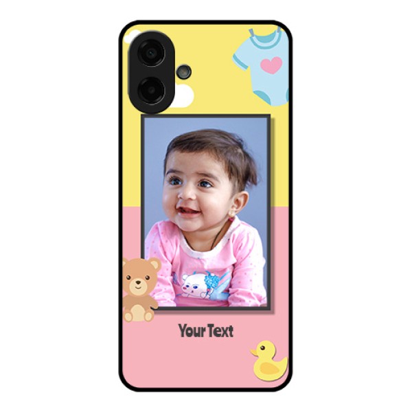 Samsung Galaxy F07 Custom Glass Phone Case - Kids 2 Color Design