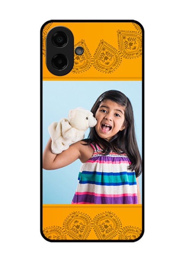 Samsung Galaxy F07 Custom Glass Phone Case - Photo Wedding Design