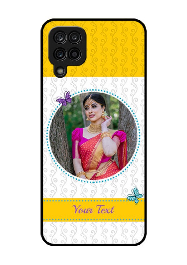 Galaxy F12 Custom Glass Mobile Case - Girls Premium Case Design