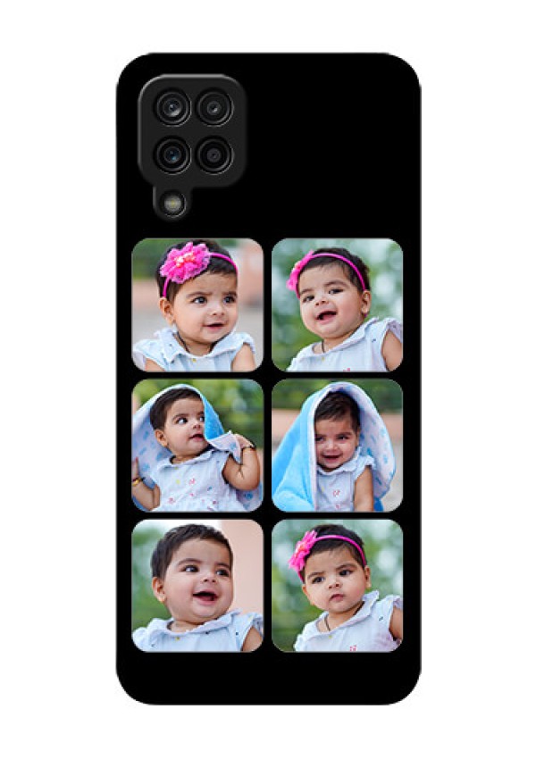 Galaxy F12 Photo Printing on Glass Case - Multiple Pictures Design