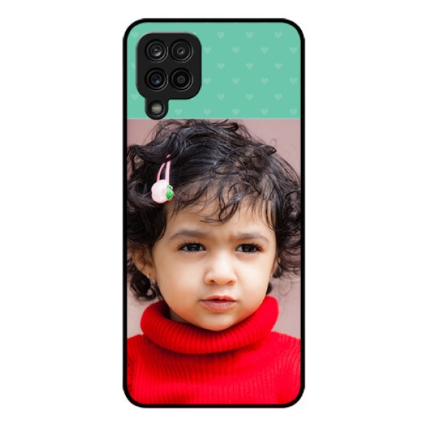 Galaxy F12 Custom Glass Phone Case - Lovers Picture Design