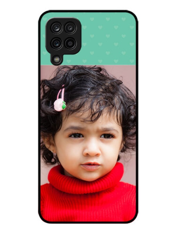 Custom Galaxy F12 Custom Glass Phone Case - Lovers Picture Design