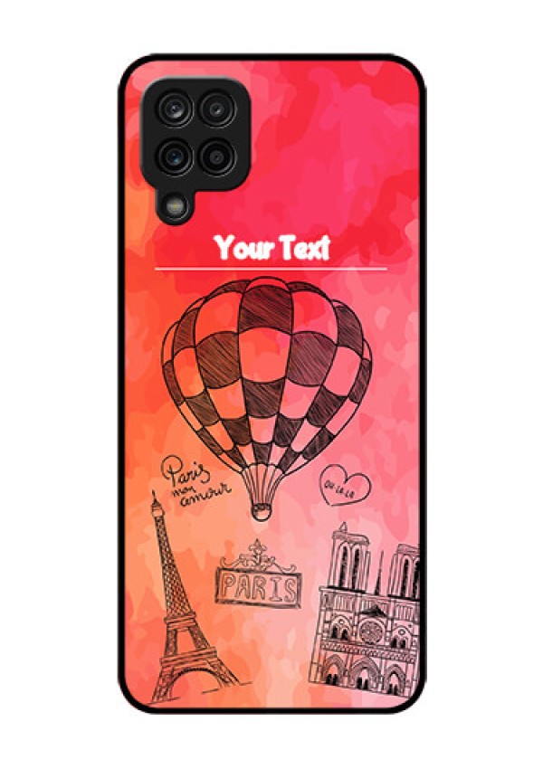 Galaxy F12 Custom Glass Phone Case - Paris Theme Design