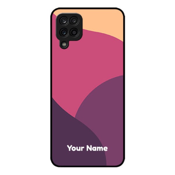 Galaxy F12 Custom Glass Phone Case - Mixed Multi-colour abstract art Design Galaxy F12 Custom Glass Phone Case - Mixed Multi-colour abstract art Design