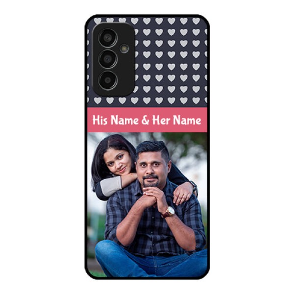 Galaxy F13 Custom Glass Mobile Case - Love Symbols Design