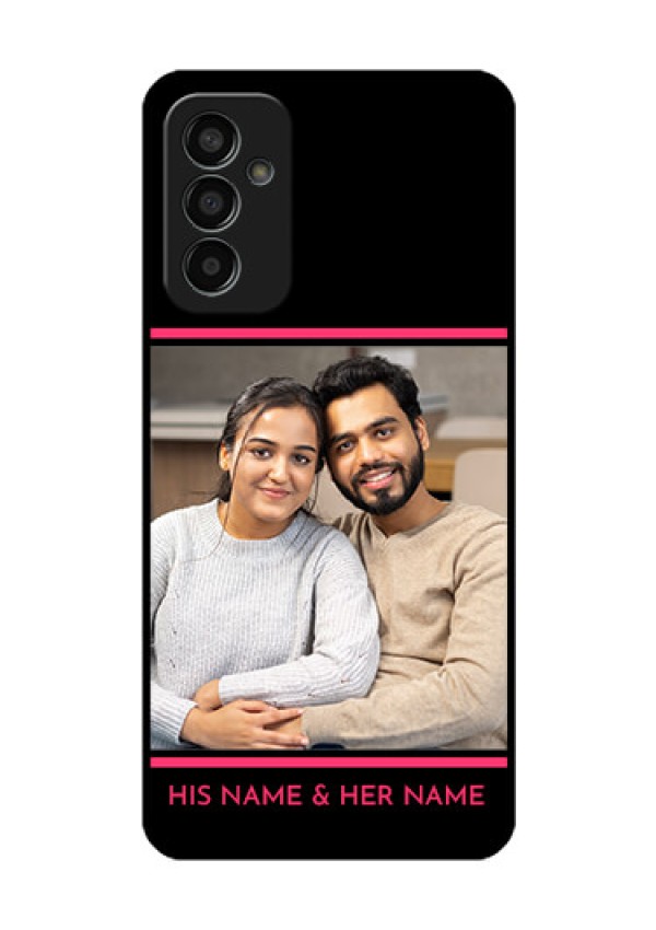 Galaxy F13 Custom Glass Mobile Case - with Add Text Design