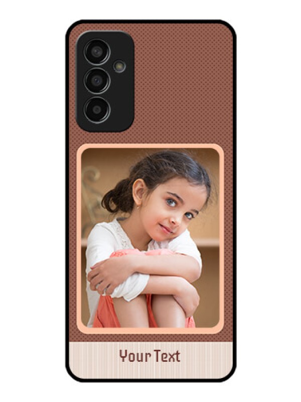 Custom Galaxy F13 Custom Glass Phone Case - Simple Pic Upload Design
