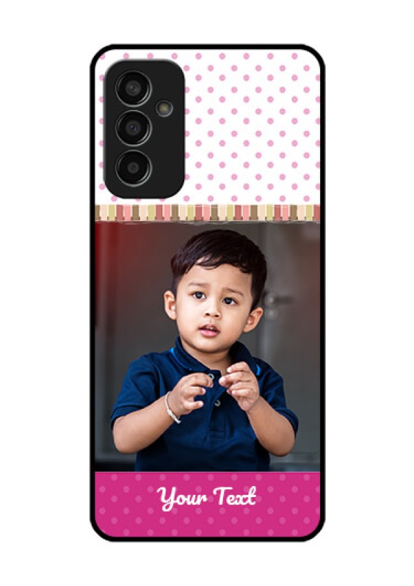 Galaxy F13 Photo Printing on Glass Case - Cute Girls Cover Design