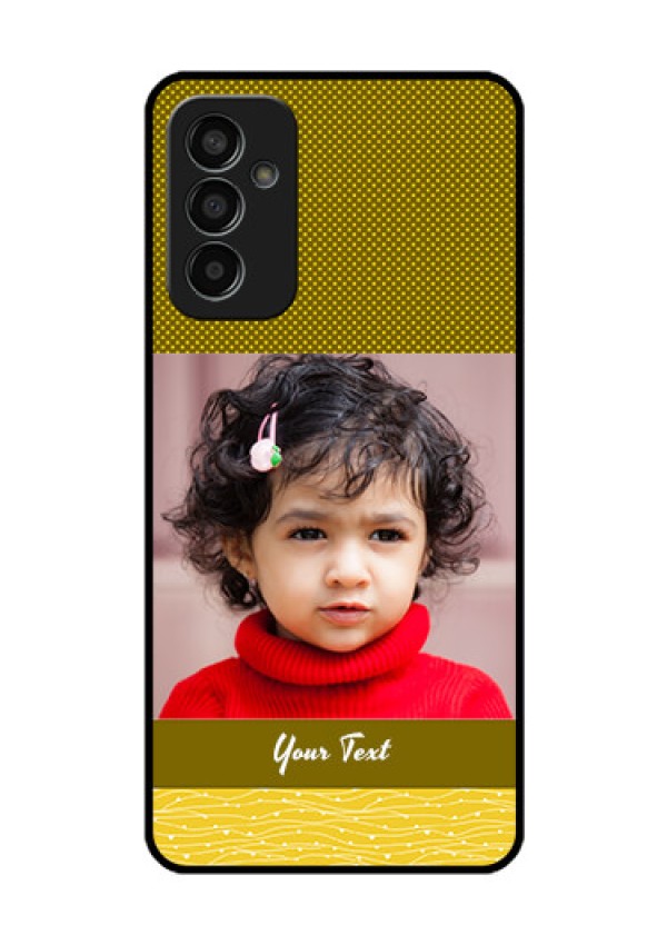 Galaxy F13 Custom Glass Phone Case - Simple Green Color Design