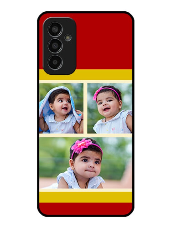 Custom Galaxy F13 Custom Glass Mobile Case - Multiple Pic Upload Design