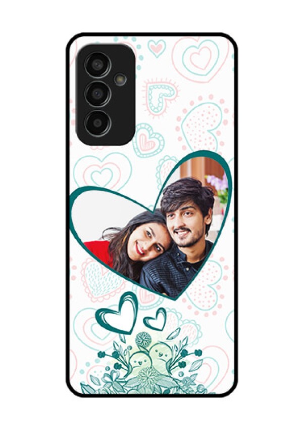 Galaxy F13 Photo Printing on Glass Case - Premium Couple Design
