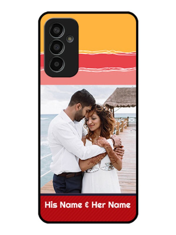 Custom Galaxy F13 Custom Glass Mobile Case - Colorful Case Design