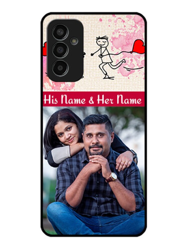 Custom Galaxy F13 Photo Printing on Glass Case - You and Me Case Design