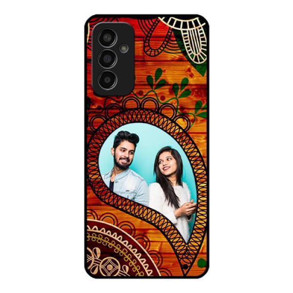Galaxy F13 Personalized Glass Phone Case - Abstract Colorful Design
