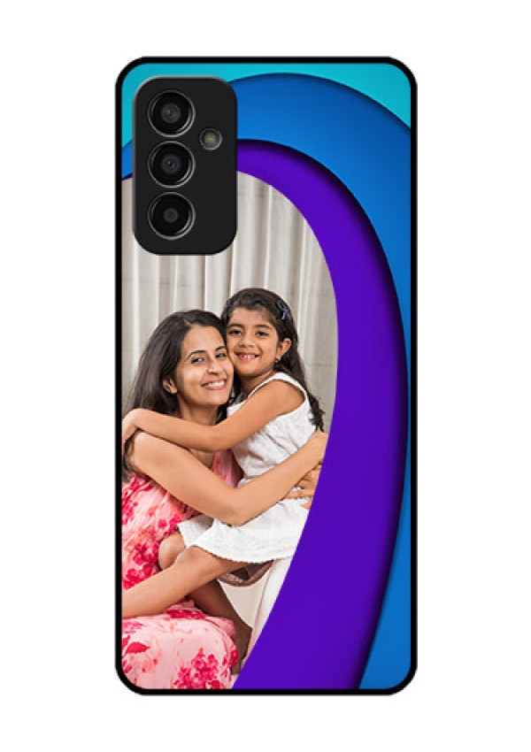 Galaxy F13 Photo Printing on Glass Case - Simple Pattern Design