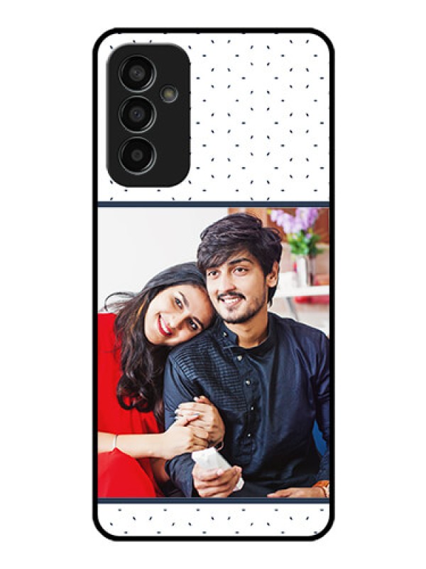 Custom Galaxy F13 Personalized Glass Phone Case - Premium Dot Design