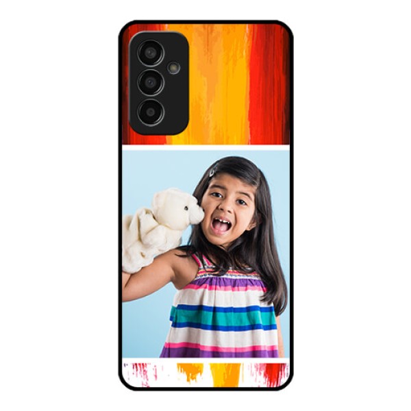 Galaxy F13 Personalized Glass Phone Case - Multi Color Design