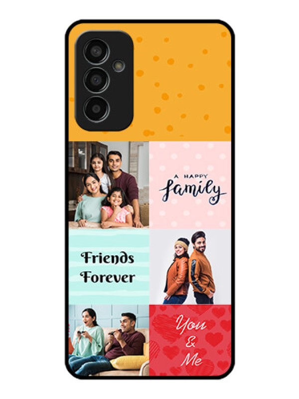 Custom Galaxy F13 Personalized Glass Phone Case - Images with Quotes Design