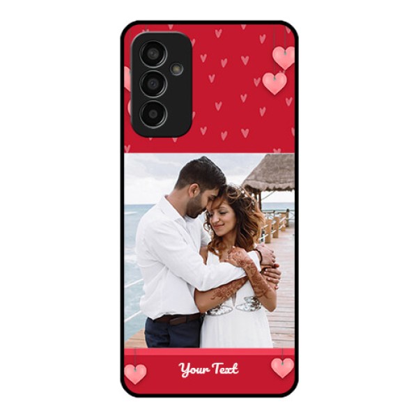 Galaxy F13 Custom Glass Phone Case - Valentines Day Design