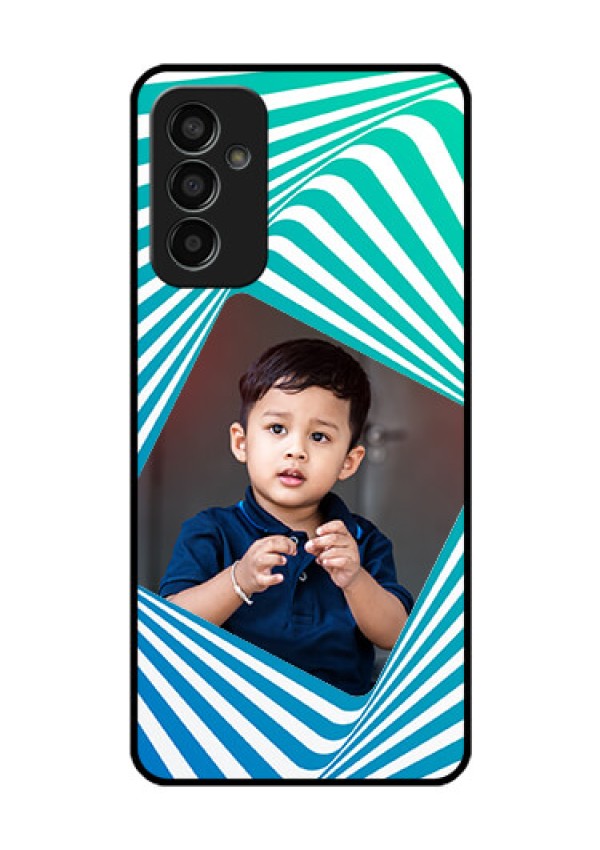 Galaxy F13 Personalized Glass Phone Case - Abstract Spiral Design
