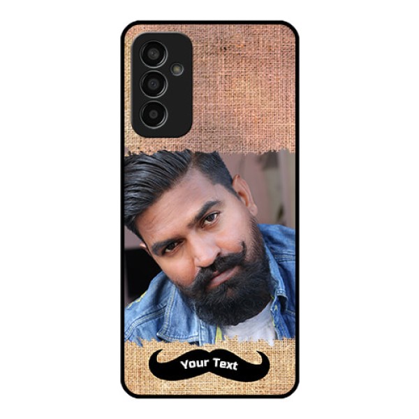 Galaxy F13 Personalized Glass Phone Case - with Texture Design