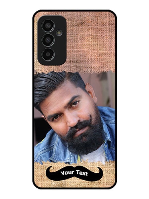 Custom Galaxy F13 Personalized Glass Phone Case - with Texture Design