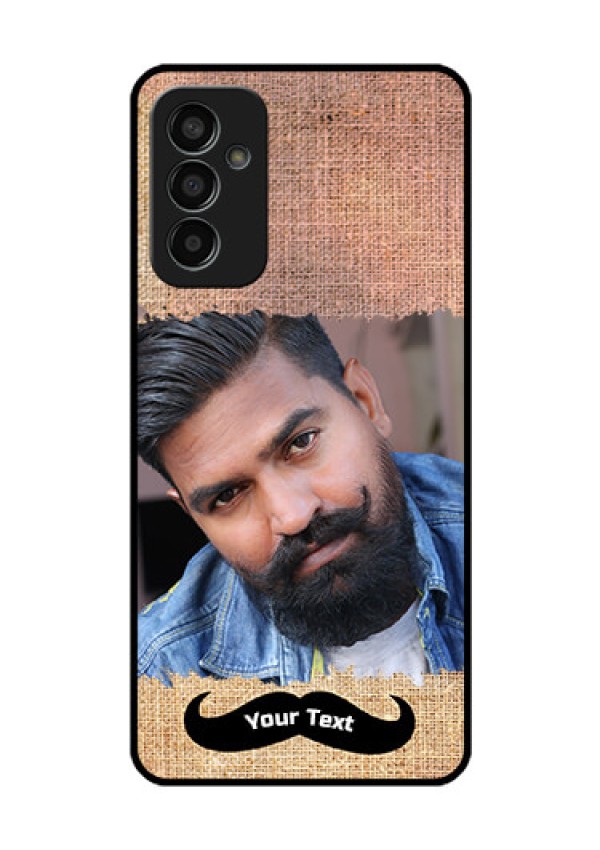 Galaxy F13 Personalized Glass Phone Case - with Texture Design