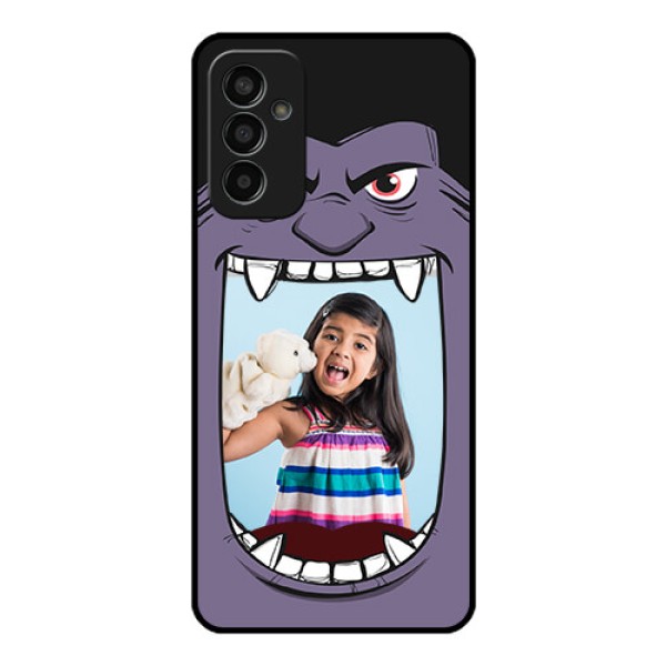 Galaxy F13 Custom Glass Phone Case - Angry Monster Design