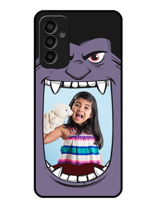 Custom Galaxy F13 Custom Glass Phone Case - Angry Monster Design