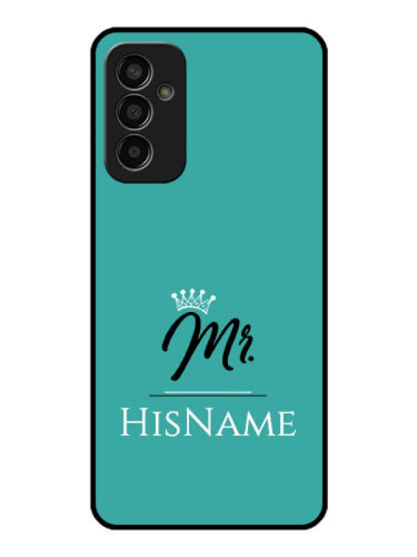 Custom Galaxy F13 Custom Glass Phone Case Mr with Name